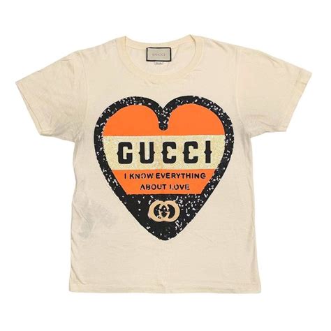 gucci i know everything about love mens|Gucci Sequins Tee T Shirt I KNOW EVERYTHING ABOUT LOVE .